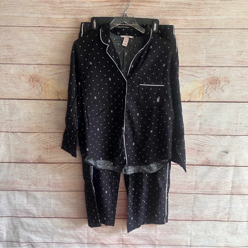 Victoria's Secret Black and White Pajama Set